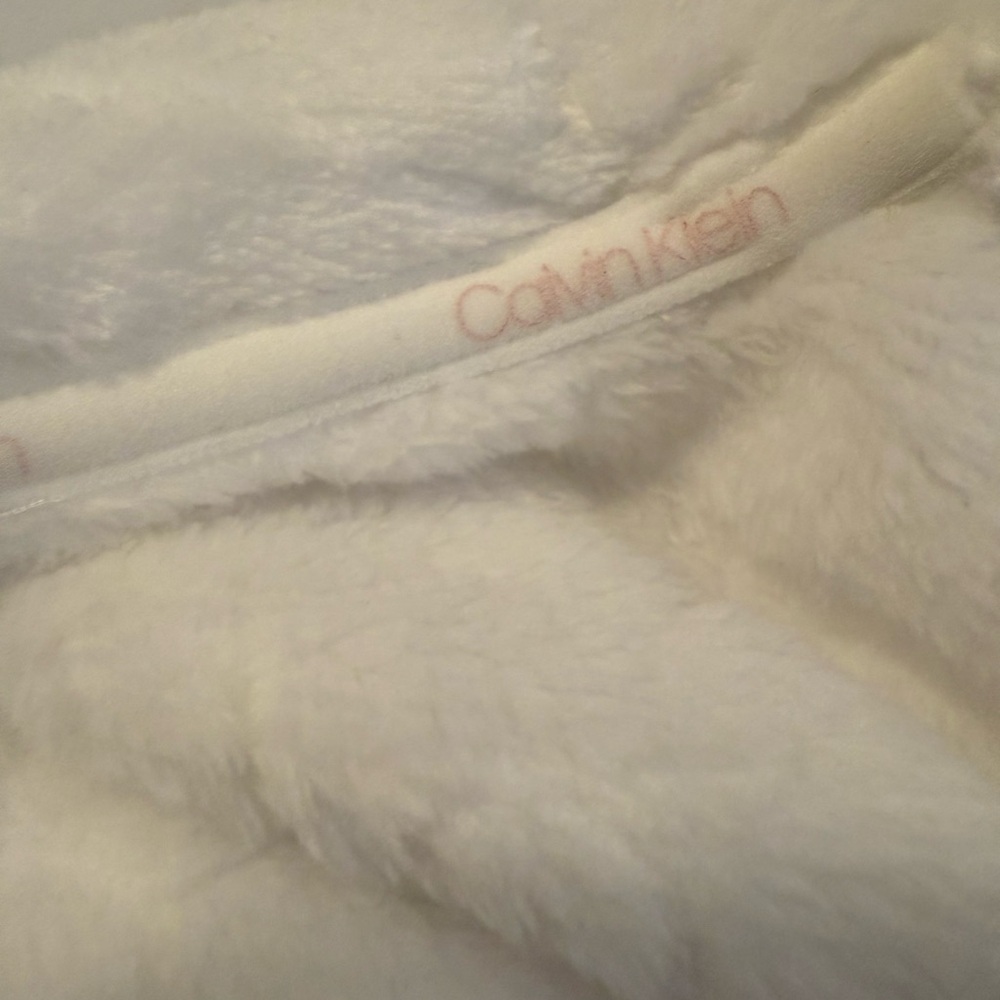 CALVIN KLEIN Women's Kimono Wrap Sleep Robe Long Sleeve White Color.Size XS/S - Picture 8 of 10